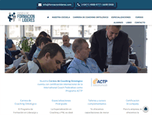 Tablet Screenshot of formacionlideres.com